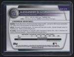 2025 Bowman Chrome Sapphire Alessander De La Cruz Card