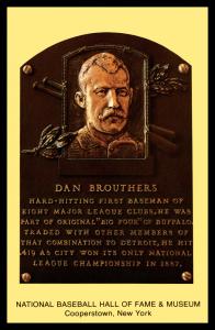 Dan Brouthers Cooperstown Hall of Fame Postcard