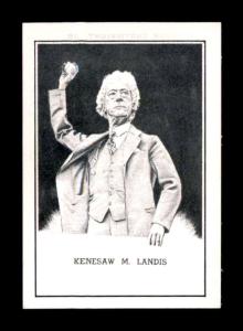1950 Callahan Kenesaw Landis HOF #48 Card