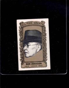 1963 Bazooka Ban Johnson Silver Card #16