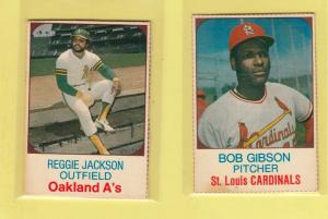 1975 Hostess Bob Gibson Reggie Jackson Cards