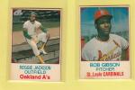 1975 Hostess Bob Gibson Reggie Jackson Cards