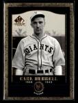 2001 SP Legendary Cuts Carl Hubbell Football Card