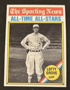 1976 Topps Lefty Grove All-Time All-Stars Card