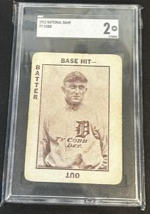 1913 Ty Cobb National Game Card, SGC 2