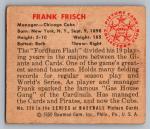 1950 Bowman Frankie Frisch Cubs Card