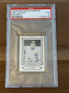 1926 Spalding Ray Schalk Baseball Card - PSA 5