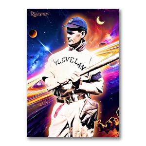 Elmer Flick Signed Limited Edition Moonshot Card