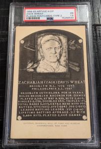 Zack Wheat 1956-63 Artvue HOF Plaque Postcard