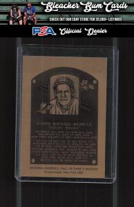 Joe Medwick 1981-89 Hall of Fame Plaque