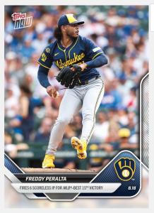 2025 Topps Now #573 Freddy Peralta Card