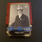 2003 SP Legendary Cuts Alexander Cartwright Card