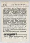 1990 Henry Chadwick Major League Writers Card #2