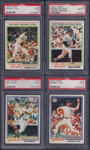 1978 Topps #2 Sparky Lyle PSA 9 Yankees Card