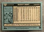 2015 Topps Archives Bucky Dent Autograph Card