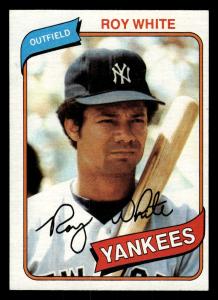 1980 Topps Roy White #648 New York Yankees Card