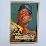 Mickey Mantle 1952 Rookie Card Vintage Reprint