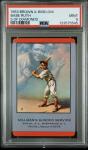 1953 Babe Ruth Brown Bigelow 5 Diamonds PSA 9