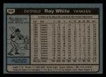 1980 Topps Roy White #648 New York Yankees Card