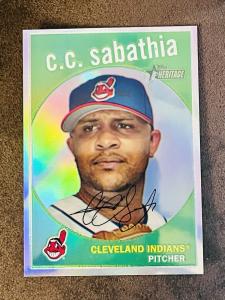 2008 Topps Heritage Chrome Refractor C.C. Sabathia