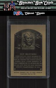 1981-89 Hall of Fame Metallic Plaque Dan Brouthers