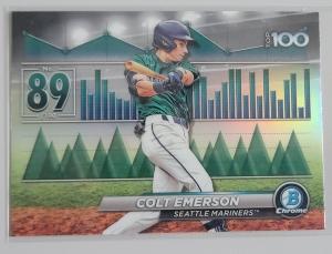 2024 Bowman Chrome Colt Emerson Seattle Mariners Card