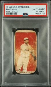 1910 E90-3 Ed Walsh Baseball Card Chicago White Sox