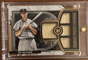 2021 Topps Museum Ted Williams Quad Bat Card