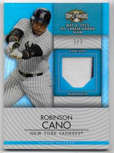 Robinson Cano 2012 Topps Triple Threads Relic Card