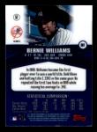 2000 Topps Gold Label Bernie Williams Class 3 Card