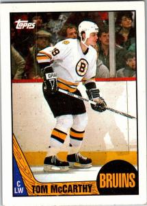 1987-88 Topps #38 Tom McCarthy Bruins Card
