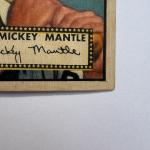Mickey Mantle 1952 Rookie Card Vintage Reprint