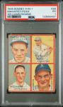 1935 Goudey 4-in-1 McHaffey, Foxx, Williams, Higgins Card
