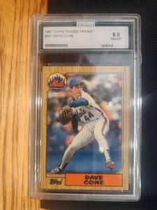 1987 Topps Tiffany David Cone #24T PSA 8 Rookie