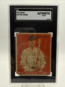 1933 Goudey Paul Waner Pittsburgh Pirates Card
