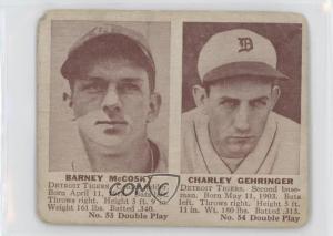1941 Double Play R330 McCosky Gehringer Baseball Cards