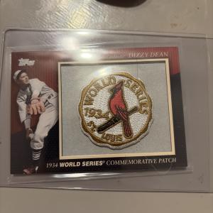 2010 Topps Dizzy Dean World Series Patch Card