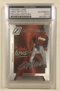 Andy Pettitte 2005 Donruss Playoff Signed Card