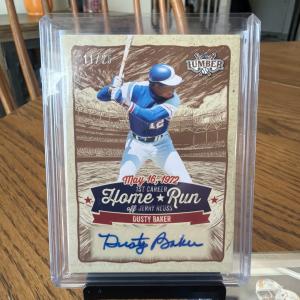 2025 Leaf Lumber Dusty Baker Autograph #11/25