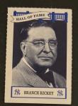 1992 Wiz Aiwa Yankees Branch Rickey Baseball Card