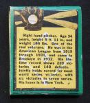 1934 Diamond Match Complete Book Waite Hoyt Pirates