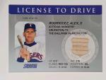 2003 Stadium Club A-Rod Bat Relic Card