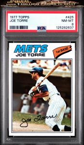 1977 Topps Joe Torre Card PSA 8