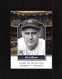 2008 Upper Deck Earle Combs Yankee Stadium Card