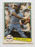 Mickey Rivers 1982 Donruss Autographed Card