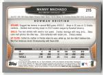 2013 Manny Machado Bowman Rookie Card #215