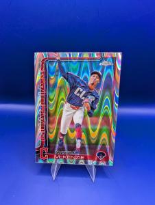 2025 Topps Chrome Triston McKenzie Ray Wave Card