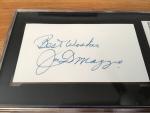 Joe DiMaggio Autographed Business Card - SGC Certified