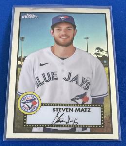 Steven Matz 2021 Topps Chrome #265 Blue Jays Card