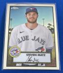 Steven Matz 2021 Topps Chrome #265 Blue Jays Card